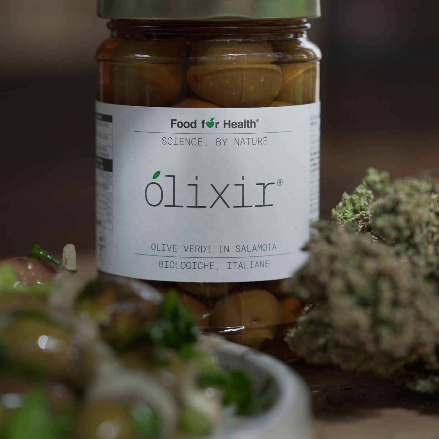 olixir® | Olives vertes biologiques en saumure, entières