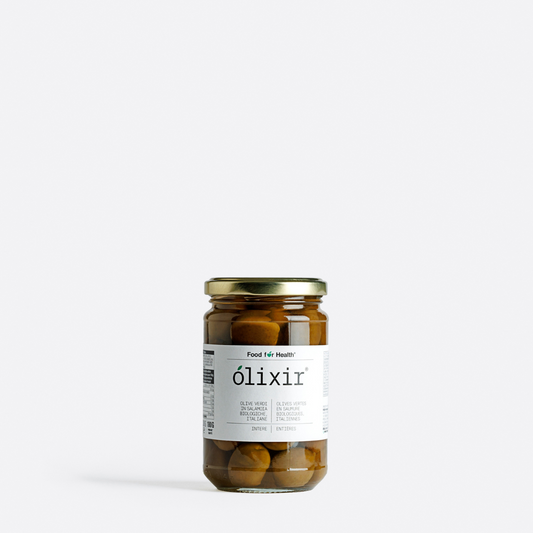 olixir® | Olives vertes biologiques en saumure, entières