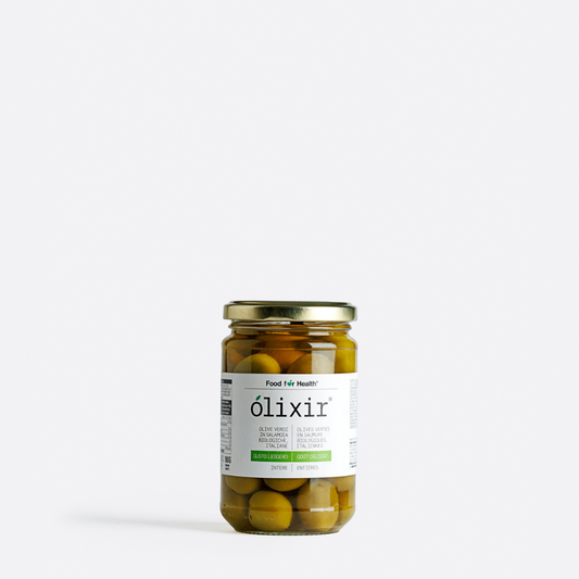 olixir® | Olives vertes biologiques goût délicat, entières