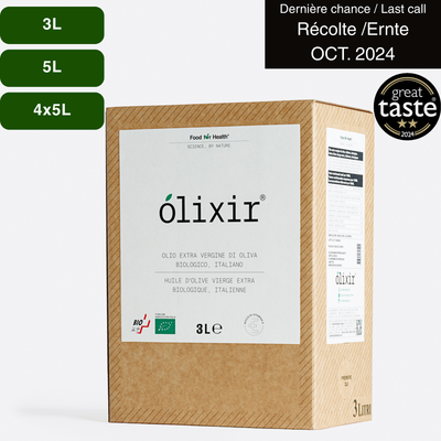 olixir® Huile d'Olive Vierge Extra BIO - Récolte 2024  | Home System